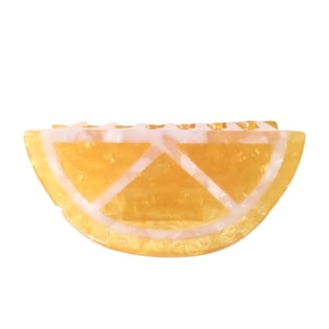 Chic Orange Claw Clips for Women in Cellulose Acetate