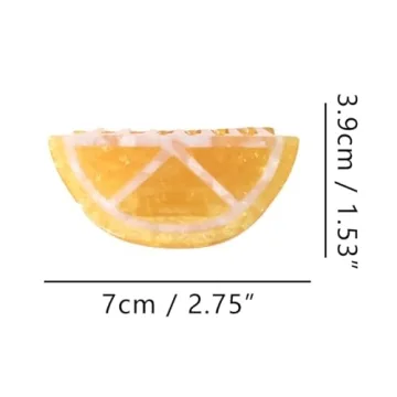 Chic Orange Claw Clips for Women in Cellulose Acetate