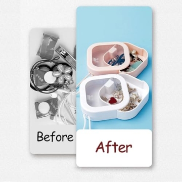 Nvhaly 4 Pcs Hair Tie Organizer for Travel & Daily Use