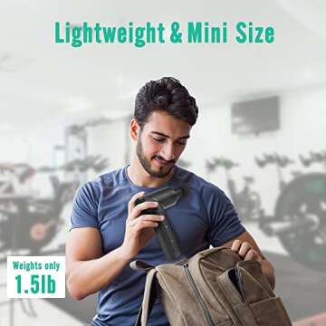 Medcursor Massage Gun, High Intensity Brushless Motor, Handheld Percussion Deep Tissue Massager with 6 Massage Heads for Sore Muscle and Stiffness, FSA and HSA Eligible, Gifts for Father/Dad (Gray)