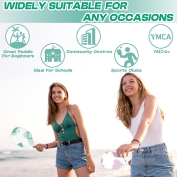 Nexopick Pickleball Paddles Set of 4, Cute Pickleball Set, Pickle Ball Set 4 Pack, Premium Pickleball Rackets, Pink Pickleball Paddles, Pickleball Set with 4 Indoor & Outdoor Pickleballs