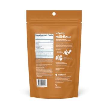 UpSpring Lactation Supplement for Breastfeeding, Lactation Snacks with Fenugreek and Blessed Thistle...