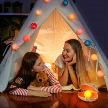 IMIKEYA Shell Pearl Light LED Accent Lamp Portable Night Light Pearl in Shell Desktop Ornament Home Decor for Bedroom Living Room (Pink)