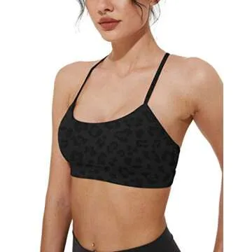 Mipaws Women's Light Support Y-Racerback Sports Bra with Removable Cups