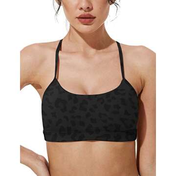 Mipaws Women's Light Support Y-Racerback Sports Bra with Removable Cups