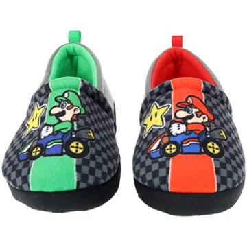 Super Mario Boys Slippers - Mario Kart Style Size 12/13