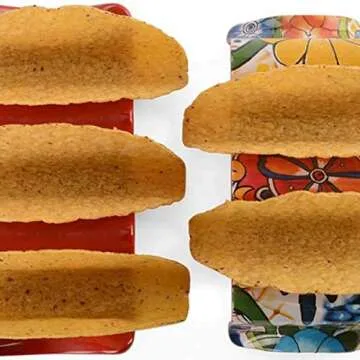 Prepara Taco Holder - Holds 3 Tacos Securely in Red