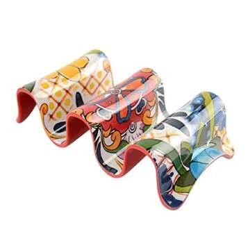 Prepara Taco Holder - Holds 3 Tacos Securely in Red