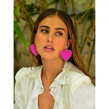 Stylish Heart Earrings for Women Valentine’s Day Jewelry