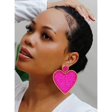Stylish Heart Earrings for Women Valentine’s Day Jewelry