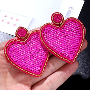 Stylish Heart Earrings for Women Valentine’s Day Jewelry