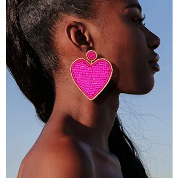 Stylish Heart Earrings for Women Valentine’s Day Jewelry
