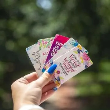 bloom daily planners Act of Kindness Deck - Set of 30 Mini Encouragement Cards with Positive Quotes - Small 2” x 3.5" Cards - Assorted Designs