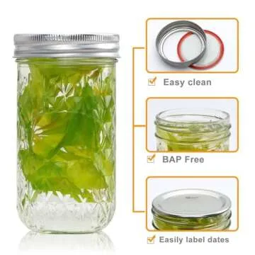 High Quality 12 OZ Mason Jars for Canning and Storing