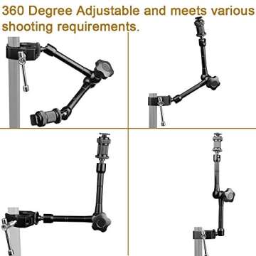 UTEBIT Magic Arm with Super Clamp for Cameras and Lighting