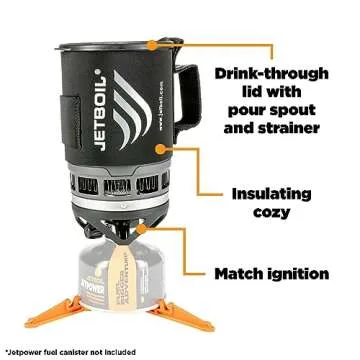 Jetboil Zip Cooking System for Efficient Outdoor Boiling