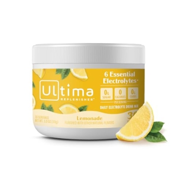 Ultima Replenisher Electrolyte Powder – Hydration Mix Lemonade