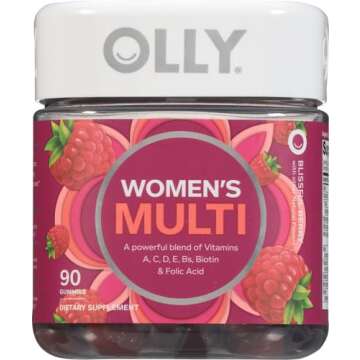 OLLY Women's Multivitamin Gummies for Daily Health