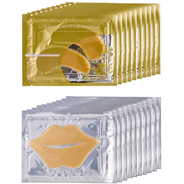 Theshiry 10 Pairs Collagen Crystal Eye and Lip Mask Set - Anti Aging Treatment