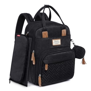 RUVALINO Diaper Bag Backpack, Multifunction Travel Pack Maternity Baby Changing Bags, Large Capacity...