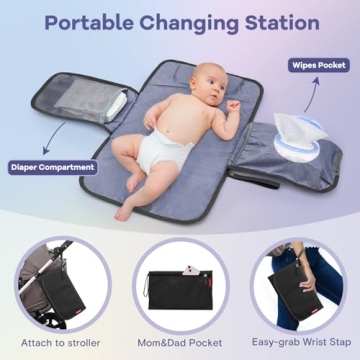 RUVALINO Stylish Waterproof Diaper Bag Backpack for Parents