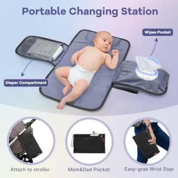 RUVALINO Stylish Waterproof Diaper Bag Backpack for Parents