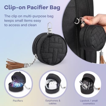 RUVALINO Stylish Waterproof Diaper Bag Backpack for Parents