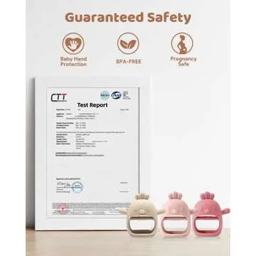 Silicone Teething Mitten Pack for Babies - Safe, Fun Relief