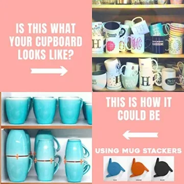 ELYPRO Expandable Mug Organizers - Space-Saving Design