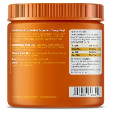 Zesty Paws Omega 3 Fish Oil Soft Chews for Dogs