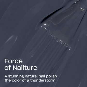 OPI Nature Strong Natural Origin Nail Polish | Opaque White, Gray & Black Crème Eco-Friendly Nail Polish | Plant Based, Vegan, Cruelty Free