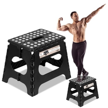 Spranster Super Strong Folding Step Stool - Lightweight and Portable for All Ages