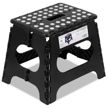 Sturdy Spranster Folding Step Stool - 11 Inch Safety Design