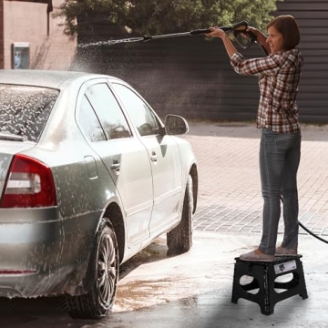 Sturdy Spranster Folding Step Stool - 11 Inch Safety Design