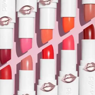 wet n wild Mega Last High-Shine Lipstick Lip Color, Infused with Seed Oils For a Nourishing High-Shine, Buildable & Blendable Creamy Color, Cruelty-Free & Vegan - Clothes Off