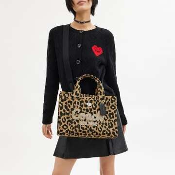 Chic Coach Leopard Cargo Tote for Effortless Style