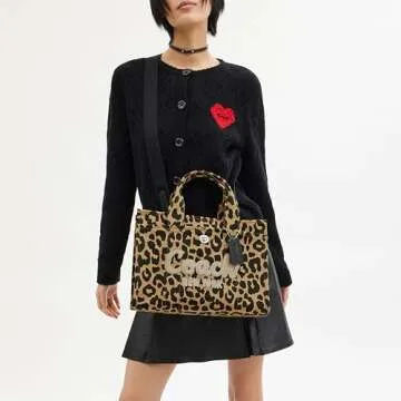 Chic Coach Leopard Cargo Tote for Effortless Style