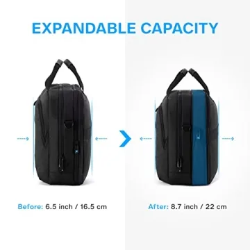 BAGSMART 17.3 Inch Laptop Bag, Expandable & Durable