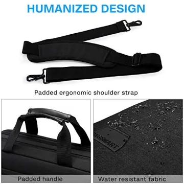 BAGSMART 17.3 Inch Laptop Bag, Expandable & Durable