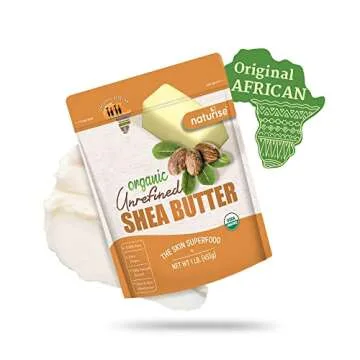 Naturise - African Shea Butter Raw Organic, Pure Shea Butter Raw Organic for Skin and Hair, Shea African Butter Skin Moisturizer, Raw Shea Butter Without Artificial Fillers & GMOs, 1 lb