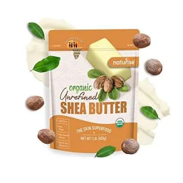 Naturise - African Shea Butter Raw Organic, Pure Shea Butter Raw Organic for Skin and Hair, Shea African Butter Skin Moisturizer, Raw Shea Butter Without Artificial Fillers & GMOs, 1 lb