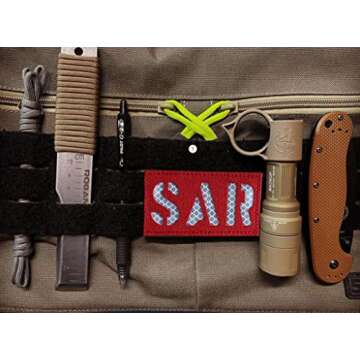 Reflective SAR Patches for Tactical Vests and Harnesses