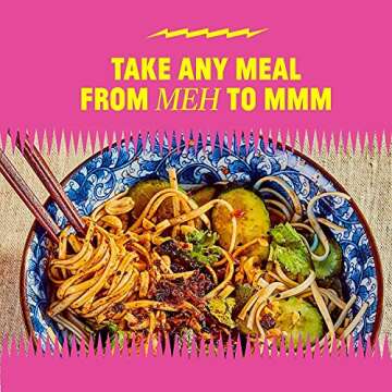 FLYBYJING Sichuan Chili Crisp, Gourmet Spicy Tingly Crunchy Hot Savory All-Natural Chili Oil Sauce w/Sichuan Pepper, Versatile Hot Sauce Good on Everything and Vegan, 6oz (Pack of 2)