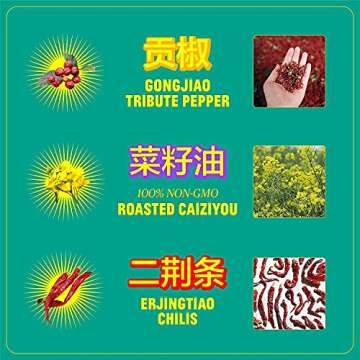 FLYBYJING Sichuan Chili Crisp, Gourmet Spicy Tingly Crunchy Hot Savory All-Natural Chili Oil Sauce w/Sichuan Pepper, Versatile Hot Sauce Good on Everything and Vegan, 6oz (Pack of 2)