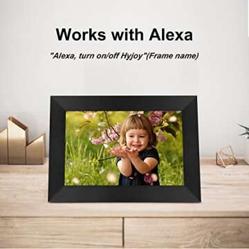 Digital Photo Frame Hyjoy WiFi Digital Picture Frame 8 Inch with IPS HD Touch Screen, Auto-Rotate Function, Easy Setup to Share Photos or Videos from Anywhere via AiMOR App