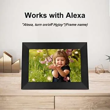 Digital Photo Frame Hyjoy WiFi Digital Picture Frame 8 Inch with IPS HD Touch Screen, Auto-Rotate Function, Easy Setup to Share Photos or Videos from Anywhere via AiMOR App