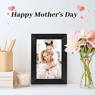 Digital Photo Frame Hyjoy WiFi Digital Picture Frame 8 Inch with IPS HD Touch Screen, Auto-Rotate Function, Easy Setup to Share Photos or Videos from Anywhere via AiMOR App
