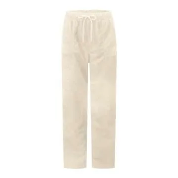 Corduroy Pants Women Baggay Straight Leg Pants Drawstring Elastic High Waist Pants Relaxed Fit Comfy Trousers with Pockets Lounge Pants Women Work Pants Vintage High Waisted Corduroy Pants