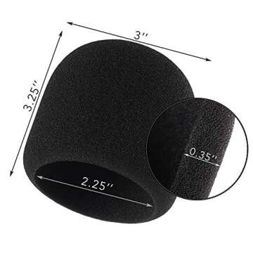 Sound Addicted - Foam Cover Windscreen for Blue Yeti Microphones | Ideal for Podcasting & Professional Recordings