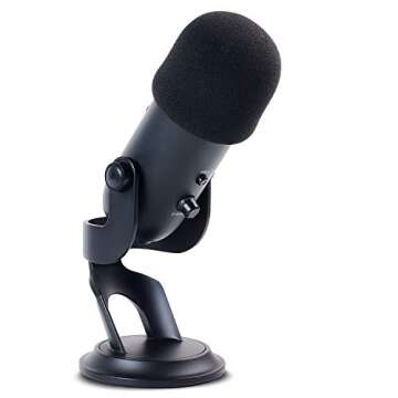 Sound Addicted - Foam Cover Windscreen for Blue Yeti Microphones | Ideal for Podcasting & Professional Recordings